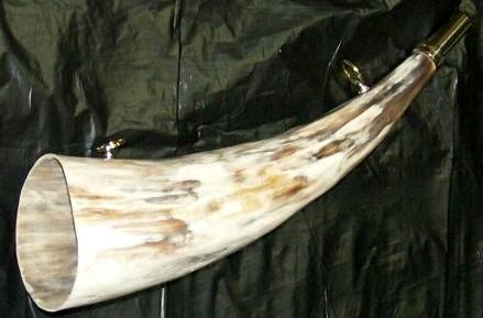 Сигнальный рожок Elless- France COR1133 из натурального рога длиной 33 см.